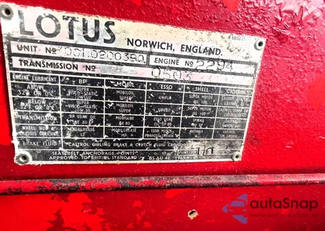 1970 Lotus Europa z USA, uszkodzony, nr VIN 70010200390